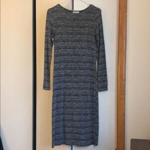 GINGER G SPACE DYE MIDI LONG SLEEVED DRESS